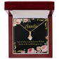 To My Granddaughter To My Aunt Best Auntie Alluring Ribbon Necklace Message Card-Express Your Love Gifts