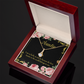To My Granddaughter To My Aunt Best Auntie Alluring Ribbon Necklace Message Card-Express Your Love Gifts