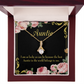 To My Granddaughter To My Aunt Best Auntie Alluring Ribbon Necklace Message Card-Express Your Love Gifts