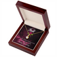 To My Granddaughter To My Aunt Happy Birthday Aunt Alluring Ribbon Necklace Message Card-Express Your Love Gifts