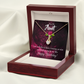 To My Granddaughter To My Aunt Happy Birthday Aunt Alluring Ribbon Necklace Message Card-Express Your Love Gifts