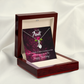 To My Granddaughter To My Aunt Happy Birthday Aunt Alluring Ribbon Necklace Message Card-Express Your Love Gifts