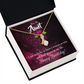 To My Granddaughter To My Aunt Happy Birthday Aunt Alluring Ribbon Necklace Message Card-Express Your Love Gifts