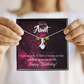 To My Granddaughter To My Aunt Happy Birthday Aunt Alluring Ribbon Necklace Message Card-Express Your Love Gifts