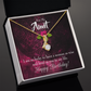 To My Granddaughter To My Aunt Happy Birthday Aunt Alluring Ribbon Necklace Message Card-Express Your Love Gifts