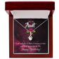 To My Granddaughter To My Aunt Happy Birthday Aunt Alluring Ribbon Necklace Message Card-Express Your Love Gifts