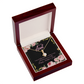 To My Granddaughter To My Aunt I'm So Lucky Alluring Ribbon Necklace Message Card-Express Your Love Gifts