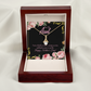 To My Granddaughter To My Aunt I'm So Lucky Alluring Ribbon Necklace Message Card-Express Your Love Gifts