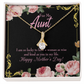 To My Granddaughter To My Aunt I'm So Lucky Alluring Ribbon Necklace Message Card-Express Your Love Gifts