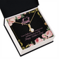 To My Granddaughter To My Aunt I'm So Lucky Alluring Ribbon Necklace Message Card-Express Your Love Gifts