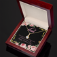 To My Granddaughter To My Aunt I'm So Lucky Alluring Ribbon Necklace Message Card-Express Your Love Gifts