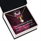 To My Granddaughter To My Aunt I Thank God Alluring Ribbon Necklace Message Card-Express Your Love Gifts
