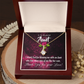 To My Granddaughter To My Aunt I Thank God Alluring Ribbon Necklace Message Card-Express Your Love Gifts