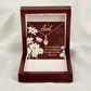 To My Granddaughter To My Aunt Important Aunt Alluring Ribbon Necklace Message Card-Express Your Love Gifts