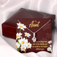 To My Granddaughter To My Aunt Important Aunt Alluring Ribbon Necklace Message Card-Express Your Love Gifts
