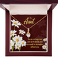 To My Granddaughter To My Aunt Important Aunt Alluring Ribbon Necklace Message Card-Express Your Love Gifts