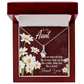 To My Granddaughter To My Aunt Like Mom Alluring Ribbon Necklace Message Card-Express Your Love Gifts