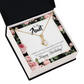 To My Granddaughter To My Aunt Like You Alluring Ribbon Necklace Message Card-Express Your Love Gifts