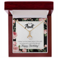 To My Granddaughter To My Aunt Like You Alluring Ribbon Necklace Message Card-Express Your Love Gifts
