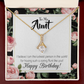 To My Granddaughter To My Aunt Like You Alluring Ribbon Necklace Message Card-Express Your Love Gifts