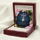 To My Granddaughter To My Aunt Luckiest Aunt Alluring Ribbon Necklace Message Card-Express Your Love Gifts