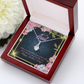 To My Granddaughter To My Aunt Luckiest Aunt Alluring Ribbon Necklace Message Card-Express Your Love Gifts
