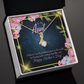 To My Granddaughter To My Aunt Luckiest Aunt Alluring Ribbon Necklace Message Card-Express Your Love Gifts