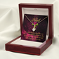To My Granddaughter To My Aunt So Grateful Alluring Ribbon Necklace Message Card-Express Your Love Gifts