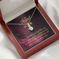 To My Granddaughter To My Aunt So Grateful Alluring Ribbon Necklace Message Card-Express Your Love Gifts