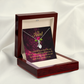 To My Granddaughter To My Aunt So Grateful Alluring Ribbon Necklace Message Card-Express Your Love Gifts