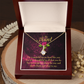 To My Granddaughter To My Aunt So Grateful Alluring Ribbon Necklace Message Card-Express Your Love Gifts