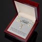 To My Granddaughter To My Aunt Special Aunt Alluring Ribbon Necklace Message Card-Express Your Love Gifts