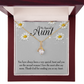 To My Granddaughter To My Aunt Special Aunt Alluring Ribbon Necklace Message Card-Express Your Love Gifts