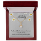 To My Granddaughter To My Aunt Thank You Auntie Alluring Ribbon Necklace Message Card-Express Your Love Gifts