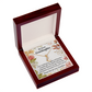 To My Granddaughter We're Proud of You Granddaughter Necklace Alluring Ribbon Necklace Message Card-Express Your Love Gifts