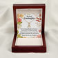 To My Granddaughter We're Proud of You Granddaughter Necklace Alluring Ribbon Necklace Message Card-Express Your Love Gifts