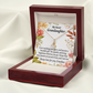 To My Granddaughter We're Proud of You Granddaughter Necklace Alluring Ribbon Necklace Message Card-Express Your Love Gifts