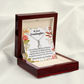 To My Granddaughter We're Proud of You Granddaughter Necklace Alluring Ribbon Necklace Message Card-Express Your Love Gifts