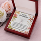 To My Granddaughter We're Proud of You Granddaughter Necklace Alluring Ribbon Necklace Message Card-Express Your Love Gifts