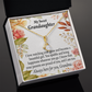 To My Granddaughter We're Proud of You Granddaughter Necklace Alluring Ribbon Necklace Message Card-Express Your Love Gifts