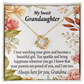 To My Granddaughter We're Proud of You Necklace Infinity Knot Necklace Message Card-Express Your Love Gifts