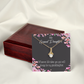 To My Granddaughter Wherever Life Alluring Ribbon Necklace Message Card-Express Your Love Gifts