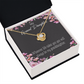 To My Granddaughter Wherever Life Infinity Knot Necklace Message Card-Express Your Love Gifts