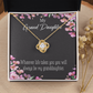To My Granddaughter Wherever Life Infinity Knot Necklace Message Card-Express Your Love Gifts