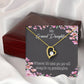 To My Granddaughter Wherever Life Takes You Forever Necklace w Message Card-Express Your Love Gifts