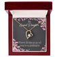 To My Granddaughter Wherever Life Takes You Forever Necklace w Message Card-Express Your Love Gifts