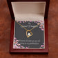 To My Granddaughter Wherever Life Takes You Forever Necklace w Message Card-Express Your Love Gifts