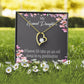 To My Granddaughter Wherever Life Takes You Forever Necklace w Message Card-Express Your Love Gifts