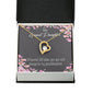 To My Granddaughter Wherever Life Takes You Forever Necklace w Message Card-Express Your Love Gifts