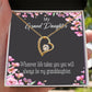 To My Granddaughter Wherever Life Takes You Forever Necklace w Message Card-Express Your Love Gifts